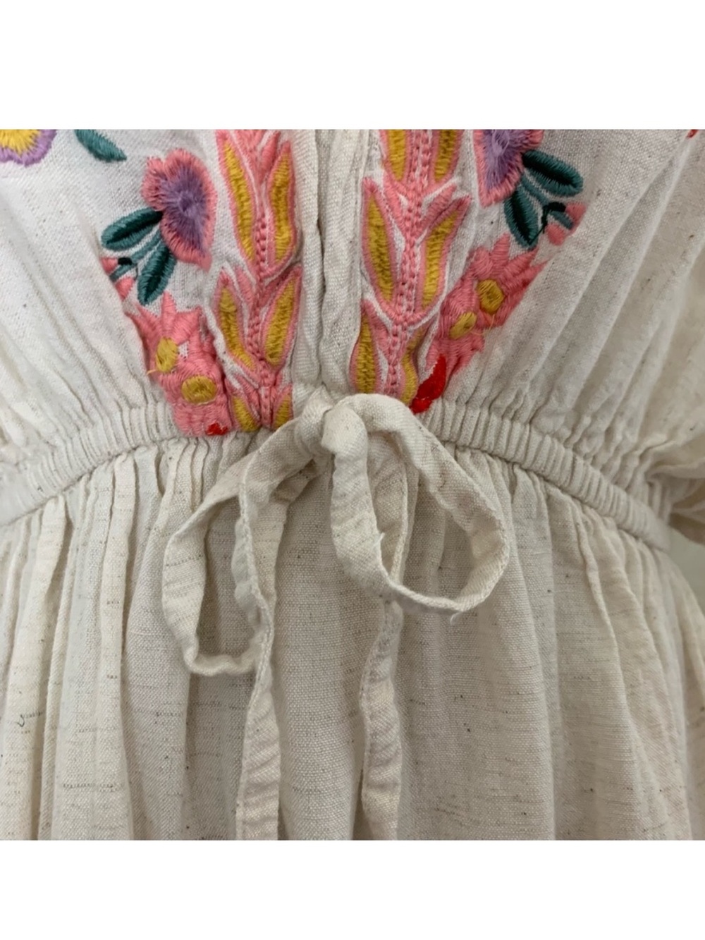 World Market Embroidered Boho Midi/Maxi Dress – S/M - Picture 9 of 11